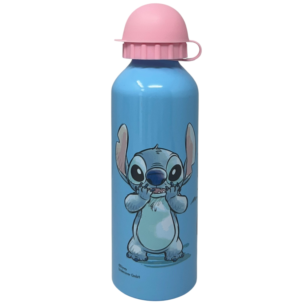 BORRACCIA IN ALLUMINIO STITCH DISNEY CON BECCUCCIO E COPERCHIO 500 ML - ST00057/R