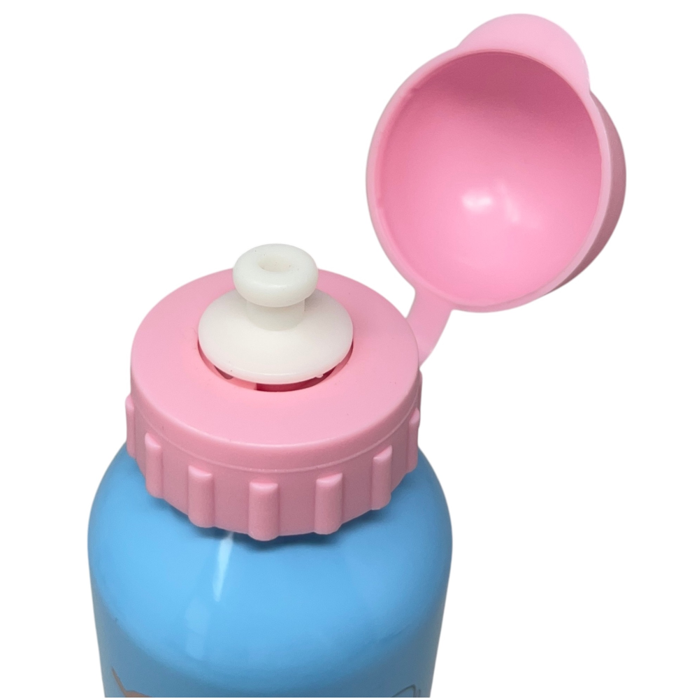 BORRACCIA IN ALLUMINIO STITCH E ANGEL DISNEY CON BECCUCCIO E COPERCHIO 500 ML - ST00057/RO