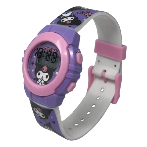OROLOGIO DA POLSO DIGITALE KUROMI HELLO KITTY IN CONFEZIONE SAGOMATA - KU00002