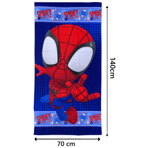 TELO MARE SPIDEY MARVEL ASCIUGAMANO PER BAMBINI IN MICROFIBRA CM 140X70 - SPI36-5072
