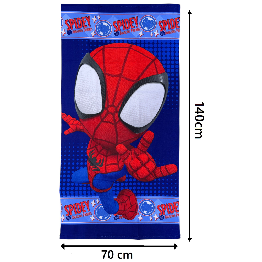 TELO MARE SPIDEY MARVEL ASCIUGAMANO PER BAMBINI IN MICROFIBRA CM 140X70 - SPI36-5072