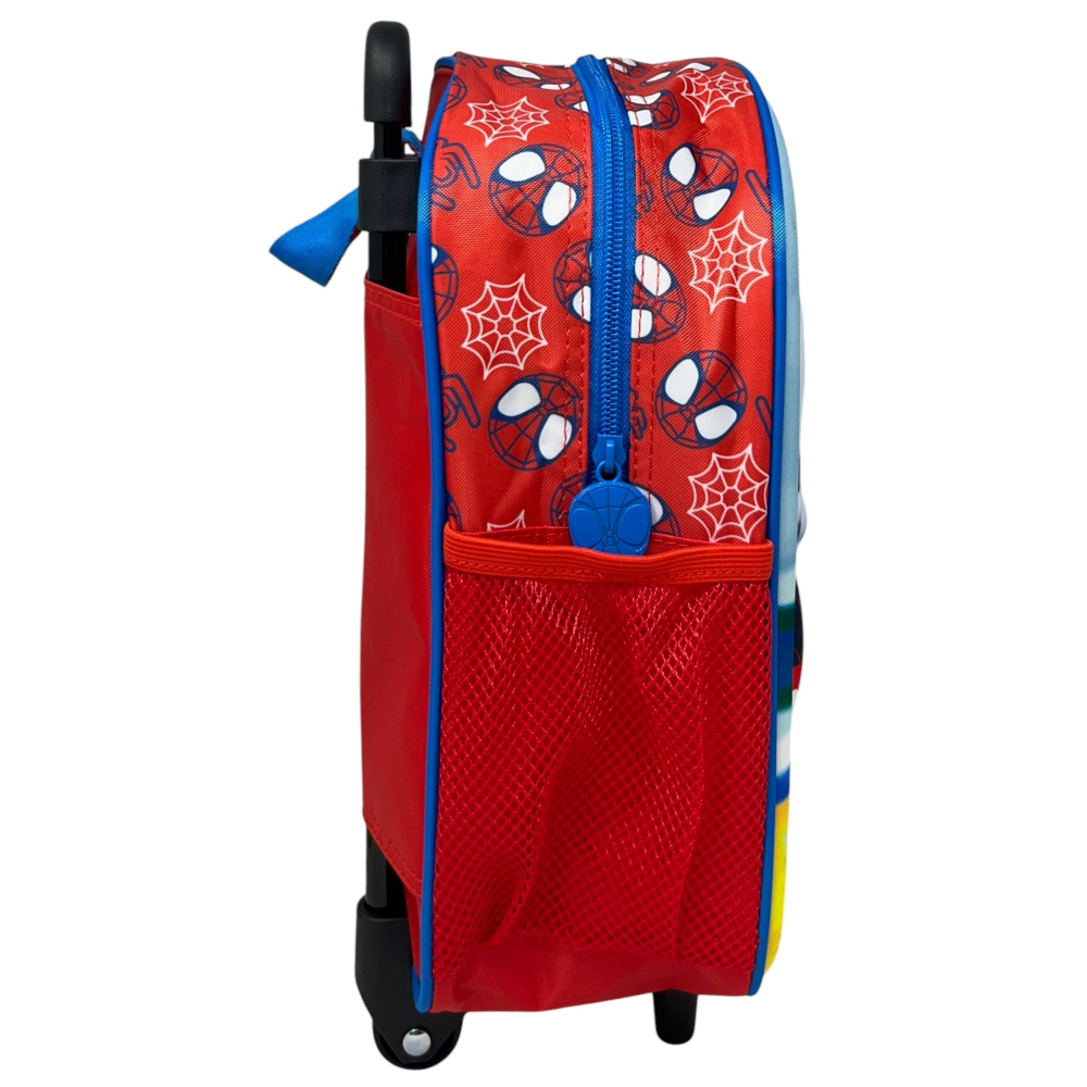ZAINO ASILO TROLLEY 3D SPIDEY MARVEL BORSA 32 CM SCUOLA TEMPOLIBERO BAMBINI - M09339MC