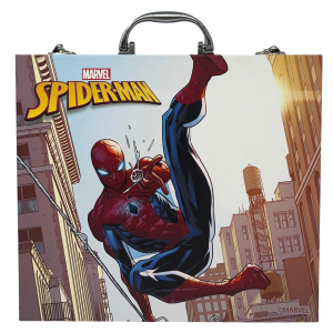 VALIGETTA 55 PEZZI SPIDERMAN MARVEL SCATOLA COLORI CANCELLERIA STICKERS PER BAMBINI - 1847