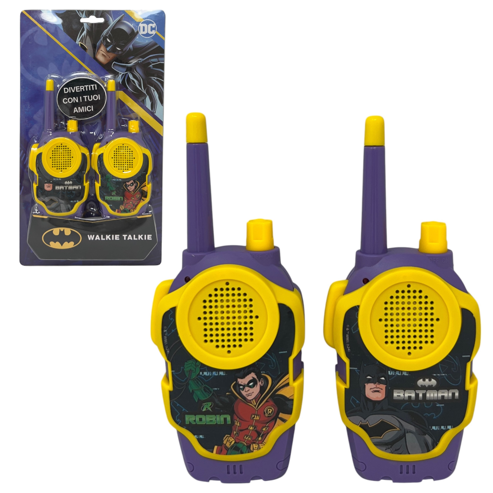 WALKIE TALKIE BATMAN 2 RADIOTRASMITTENTI PER BAMBINI DISTANZA 11 METRI - BA1064