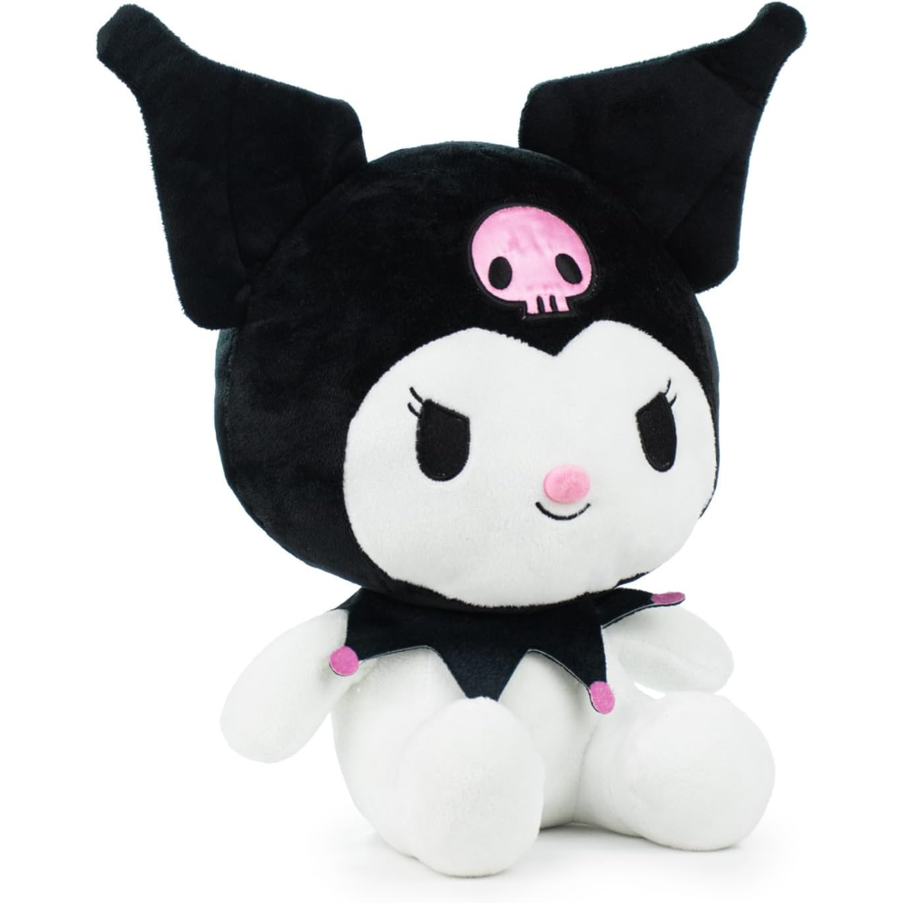 PELUCHE KUROMI SANRIO MORBIDO PUPAZZO 22 CM IN FIBRA RICICLATA - 760024095