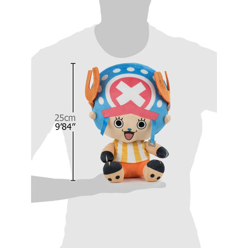 PELUCHE CHOPPER ONE PIECE MORBIDO PUPAZZO 25 CM IN FIBRA RICICLATA - 16002454