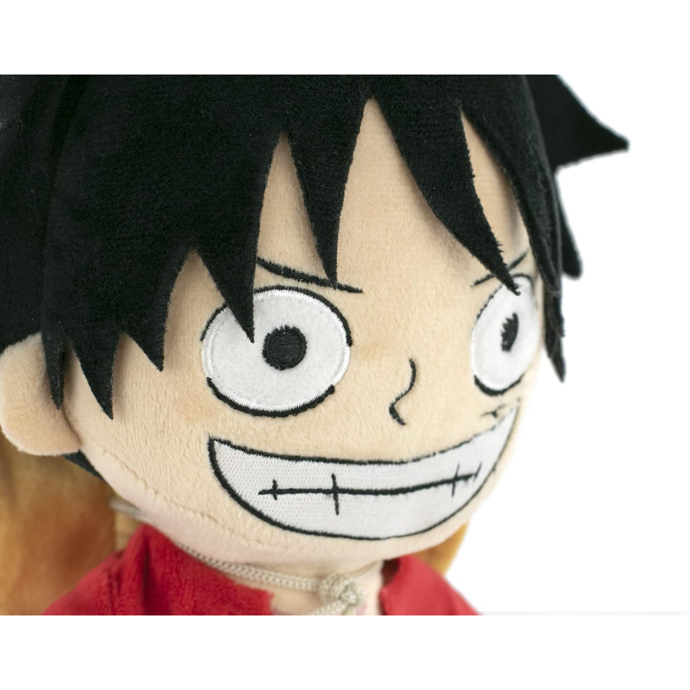 PELUCHE LUFFY CAPPELLO DI PAGLIA ONE PIECE MORBIDO PUPAZZO 30 CM IN FIBRA RICICLATA - 16001836