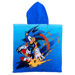PONCHO MARE SONIC 110 X 55 CM ACCAPPATOIO PER BAMBINI MICROFIBRA - YE18283