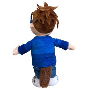 PELUCHE SIMON ALVIN E I CHIPMUNKS MORBIDO PUPAZZO SCOIATTOLO 30 CM IN FIBRA RICICLATA - 760021714/SIMON