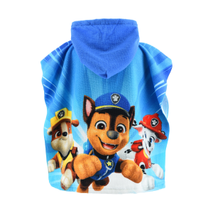 PONCHO MARE PAW PATROL 110 X 55 CM ACCAPPATOIO PER BAMBINI MICROFIBRA - YE18106