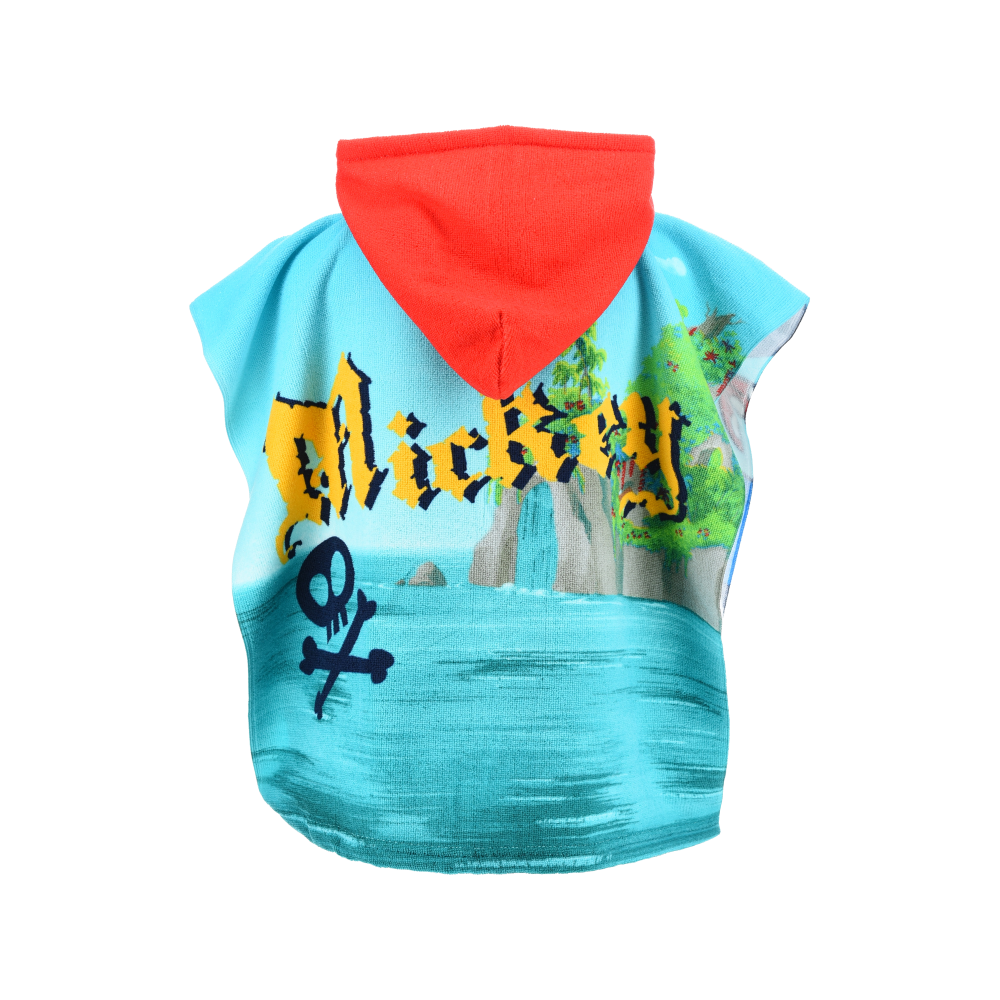 PONCHO MARE TOPOLINO DISNEY 110 X 55 CM ACCAPPATOIO PER BAMBINI MICROFIBRA - YE18252