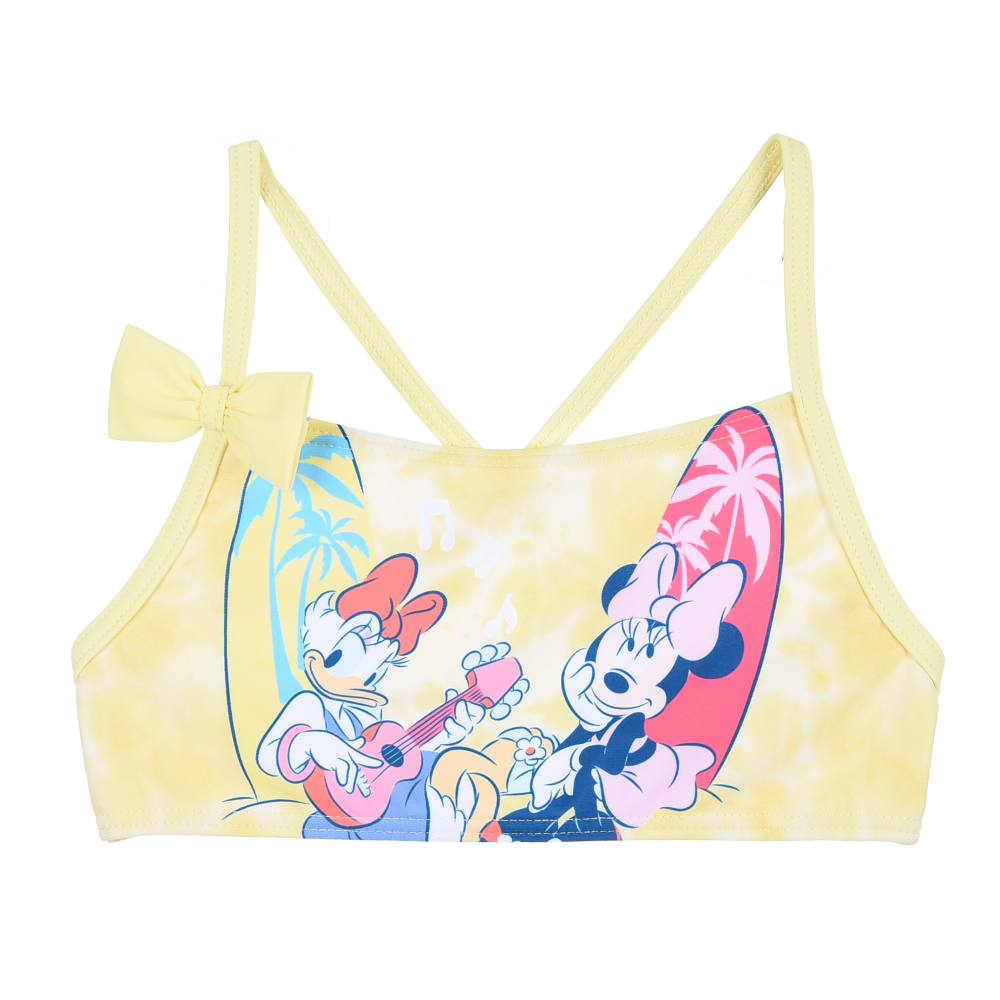 COSTUME MARE MINNIE E PAPERINA DISNEY BIKINI DUE PEZZI TOP E SLIP BAMBINA - YE18085GIALLO