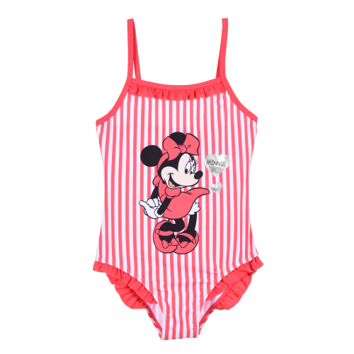 COSTUME MARE MINNIE MOUSE DISNEY INTERO 1 PEZZO BAMBINA PISCINA - YE18084ROSSO