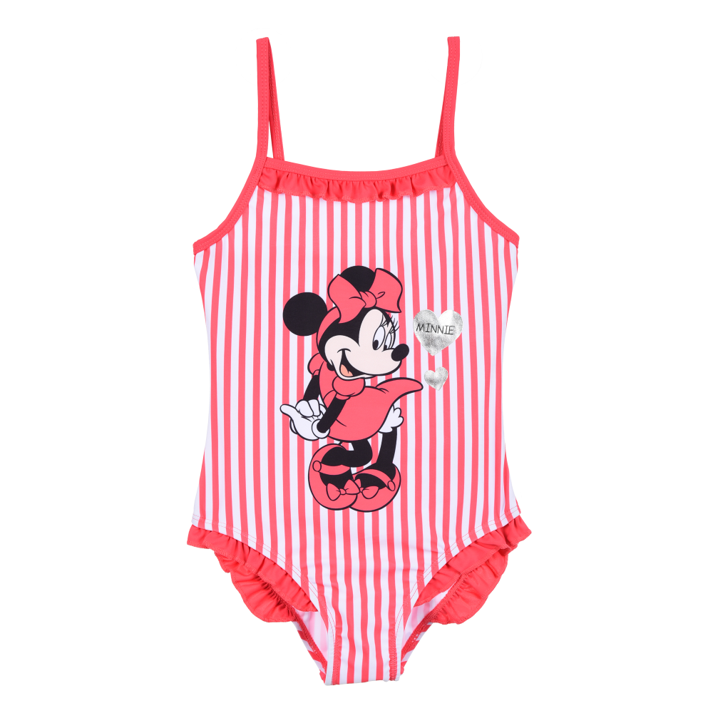 COSTUME MARE MINNIE MOUSE DISNEY INTERO 1 PEZZO BAMBINA PISCINA - YE18084ROSSO