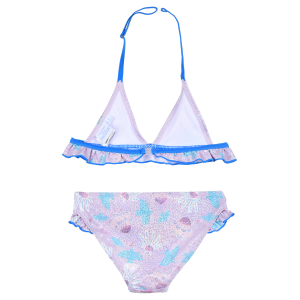 COSTUME MARE FROZEN DISNEY ELSA BIKINI DUE PEZZI TOP E SLIP BAMBINA - YE18047LILLA