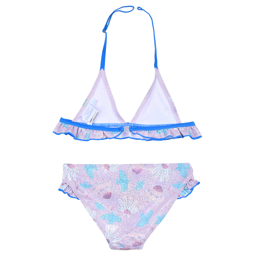 COSTUME MARE FROZEN DISNEY ELSA BIKINI DUE PEZZI TOP E SLIP BAMBINA - YE18047LILLA