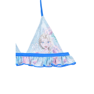 COSTUME MARE FROZEN DISNEY ELSA BIKINI DUE PEZZI TOP E SLIP BAMBINA - YE18047CELESTE