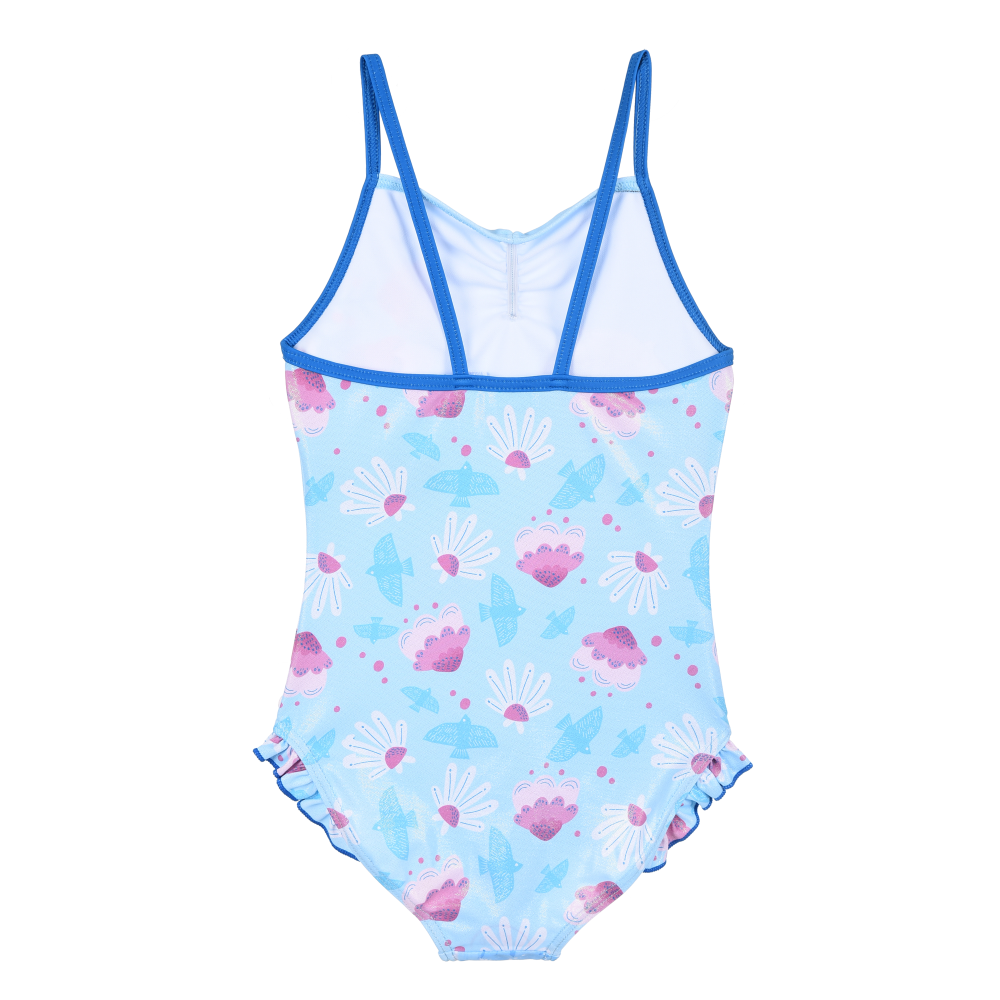 COSTUME MARE FROZEN DISNEY ELSA INTERO 1 PEZZO BAMBINA PISCINA- YE18039CELESTE