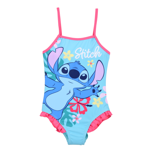 COSTUME MARE STITCH DISNEY INTERO 1 PEZZO BAMBINA PISCINA- YE18180TURCHESE