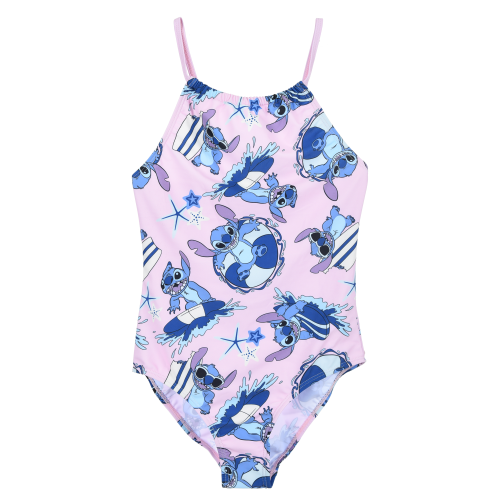 COSTUME MARE STITCH DISNEY INTERO 1 PEZZO RAGAZZE PISCINA SPIAGGIA - YE18056ROSA