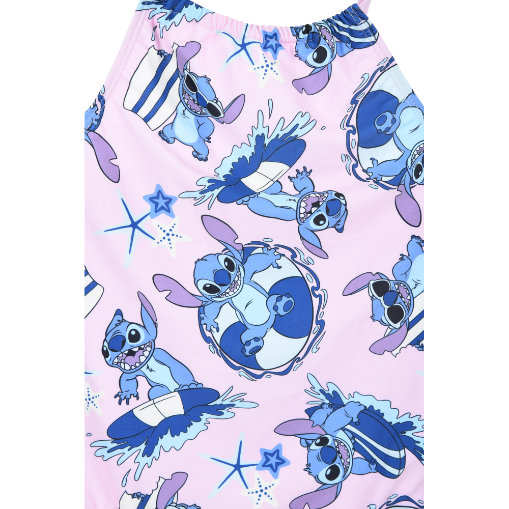 COSTUME MARE STITCH DISNEY INTERO 1 PEZZO RAGAZZE PISCINA SPIAGGIA - YE18056ROSA