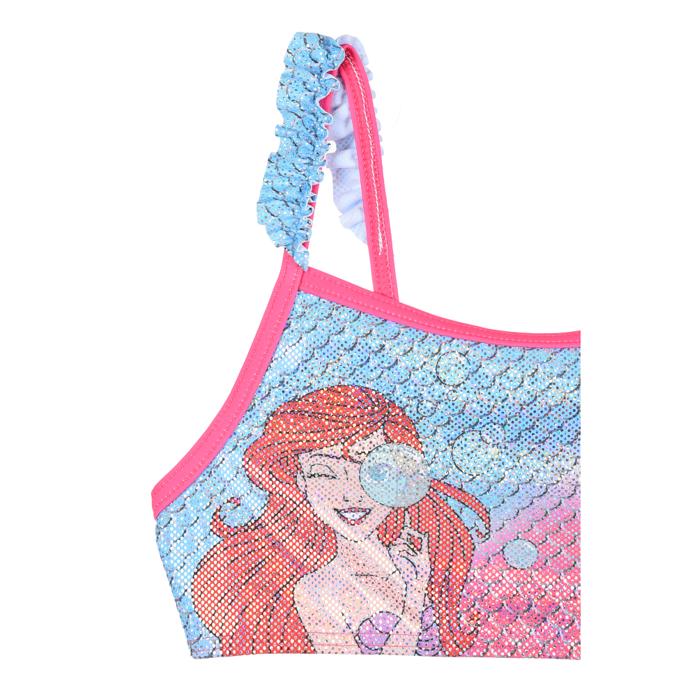 COSTUME MARE LA SIRENETTA ARIEL DISNEY BIKINI 2 PEZZI TOP E SLIP BAMBINA - YE18010ROSA