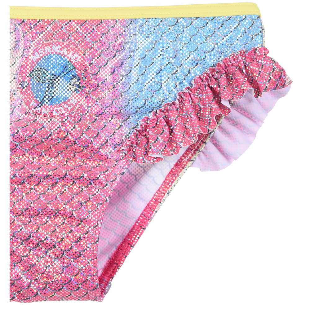 COSTUME MARE LA SIRENETTA ARIEL DISNEY BIKINI 2 PEZZI TOP E SLIP BAMBINA - YE18010GIALLO