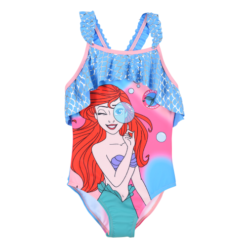 COSTUME MARE LA SIRENETTA ARIEL DISNEY INTERO 1 PEZZO BAMBINA PISCINA - YE18210AZZURRO