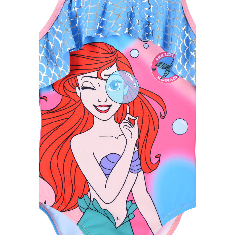 COSTUME MARE LA SIRENETTA ARIEL DISNEY INTERO 1 PEZZO BAMBINA PISCINA - YE18210AZZURRO