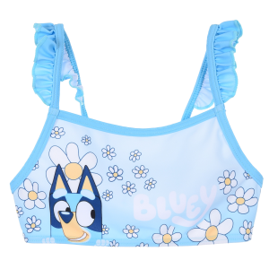 COSTUME DA BAGNO BLUEY BIKINI 2 PEZZI TOP E SLIP BAMBINA PISCINA MARE- YE18004.GRS/CELESTE