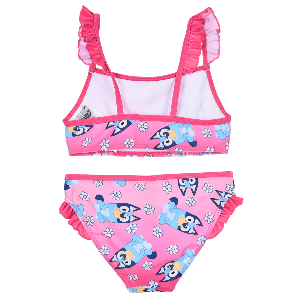 COSTUME DA BAGNO BLUEY BIKINI 2 PEZZI TOP E SLIP BAMBINA PISCINA MARE- YE18004.GRS/FUCSIA
