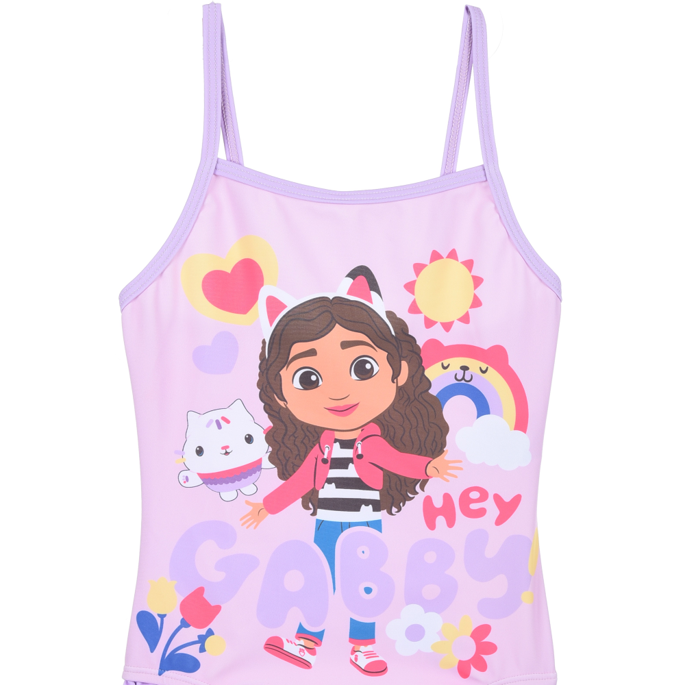 COSTUME MARE GABBY'S DOLLHOUSE INTERO 1 PEZZO BAMBINA PISCINA- YE18051ROSA