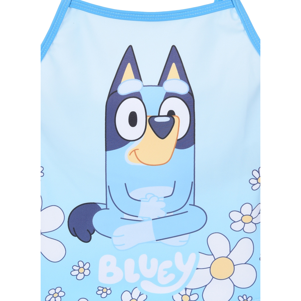 COSTUME DA BAGNO BLUEY INTERO 1 PEZZO BAMBINA MARE PISCINA- YE18003.GRS/CELESTE