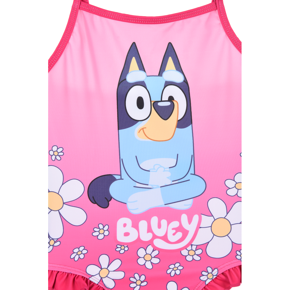 COSTUME DA BAGNO BLUEY INTERO 1 PEZZO BAMBINA MARE PISCINA- YE18003.GRS/FUCSIA