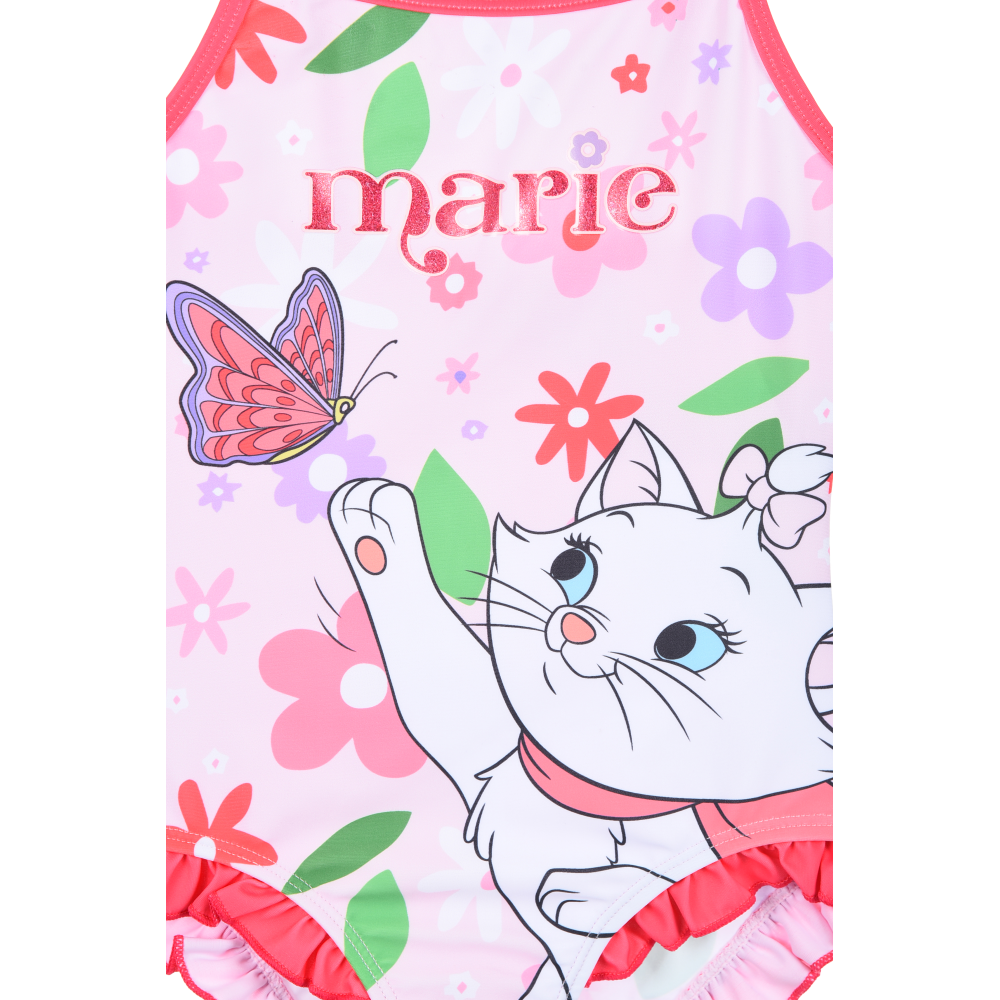COSTUME DA BAGNO MARIE GLI ARISTOGATTI INTERO 1 PEZZO BAMBINA MARE PISCINA- YE18071ROSA