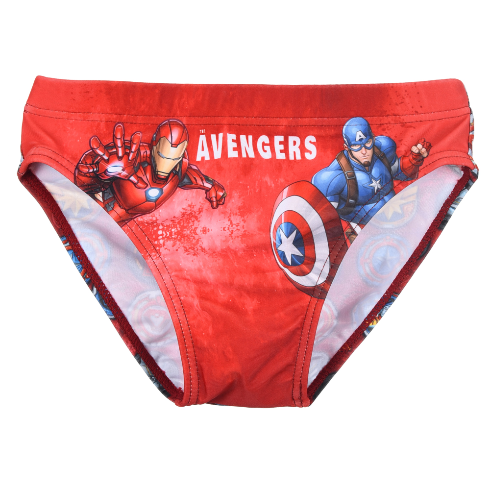 COSTUME MARE AVENGERS MARVEL MODELLO SLIP A MUTANDINA ELASTICIZZATO PISCINA - YE18204ROSSO