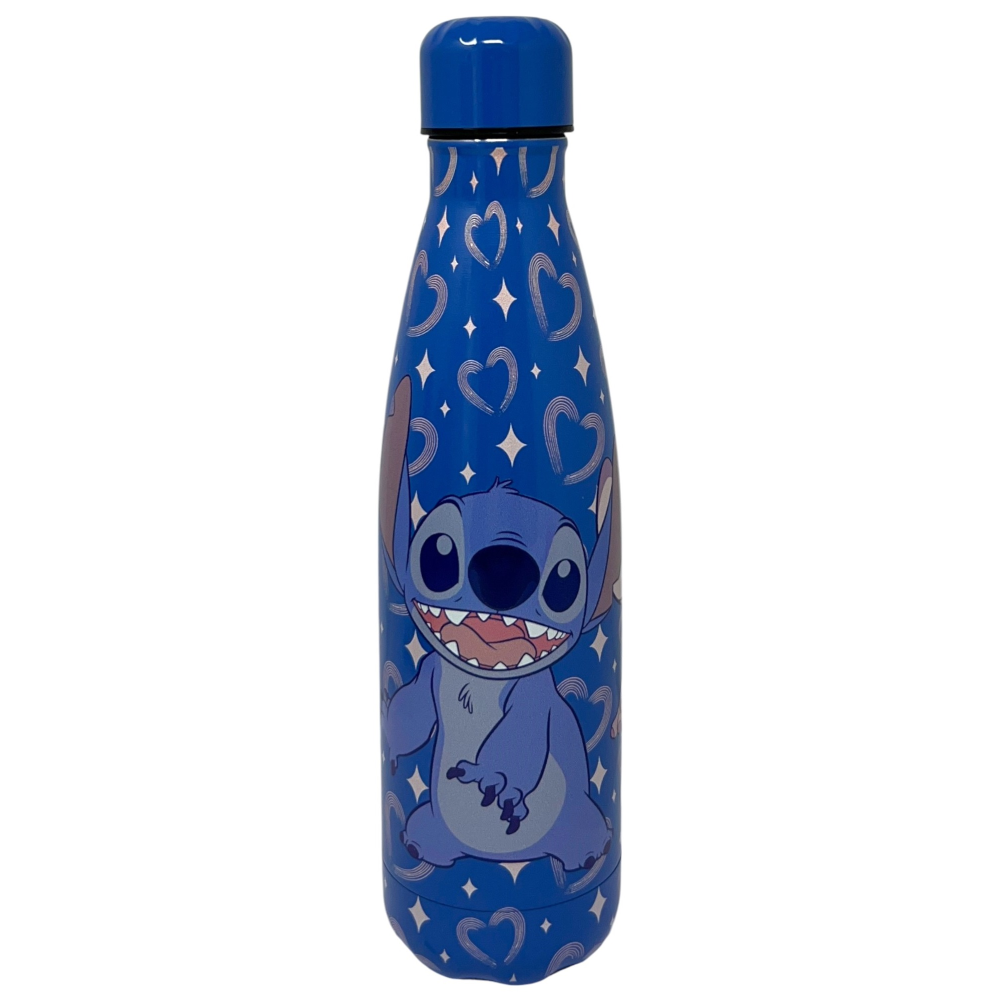 BORRACCIA TERMICA STITCH E ANGEL DISNEY IN ACCIAIO INOX BOTTIGLIA CON TAPPO SVITABILE 500 ML - D11291TE/B