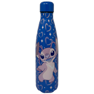BORRACCIA TERMICA STITCH E ANGEL DISNEY IN ACCIAIO INOX BOTTIGLIA CON TAPPO SVITABILE 500 ML - D11291TE/B