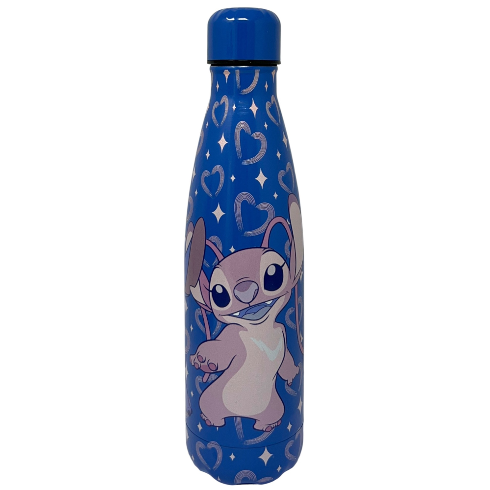 BORRACCIA TERMICA STITCH E ANGEL DISNEY IN ACCIAIO INOX BOTTIGLIA CON TAPPO SVITABILE 500 ML - D11291TE/B