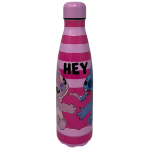 BORRACCIA TERMICA STITCH E ANGEL DISNEY IN ACCIAIO INOX BOTTIGLIA CON TAPPO SVITABILE 500 ML - D11291TE/R