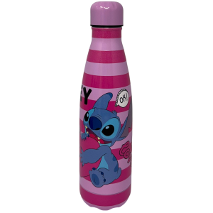 BORRACCIA TERMICA STITCH E ANGEL DISNEY IN ACCIAIO INOX BOTTIGLIA CON TAPPO SVITABILE 500 ML - D11291TE/R