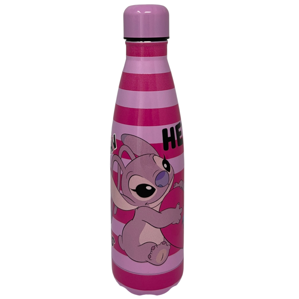 BORRACCIA TERMICA STITCH E ANGEL DISNEY IN ACCIAIO INOX BOTTIGLIA CON TAPPO SVITABILE 500 ML - D11291TE/R