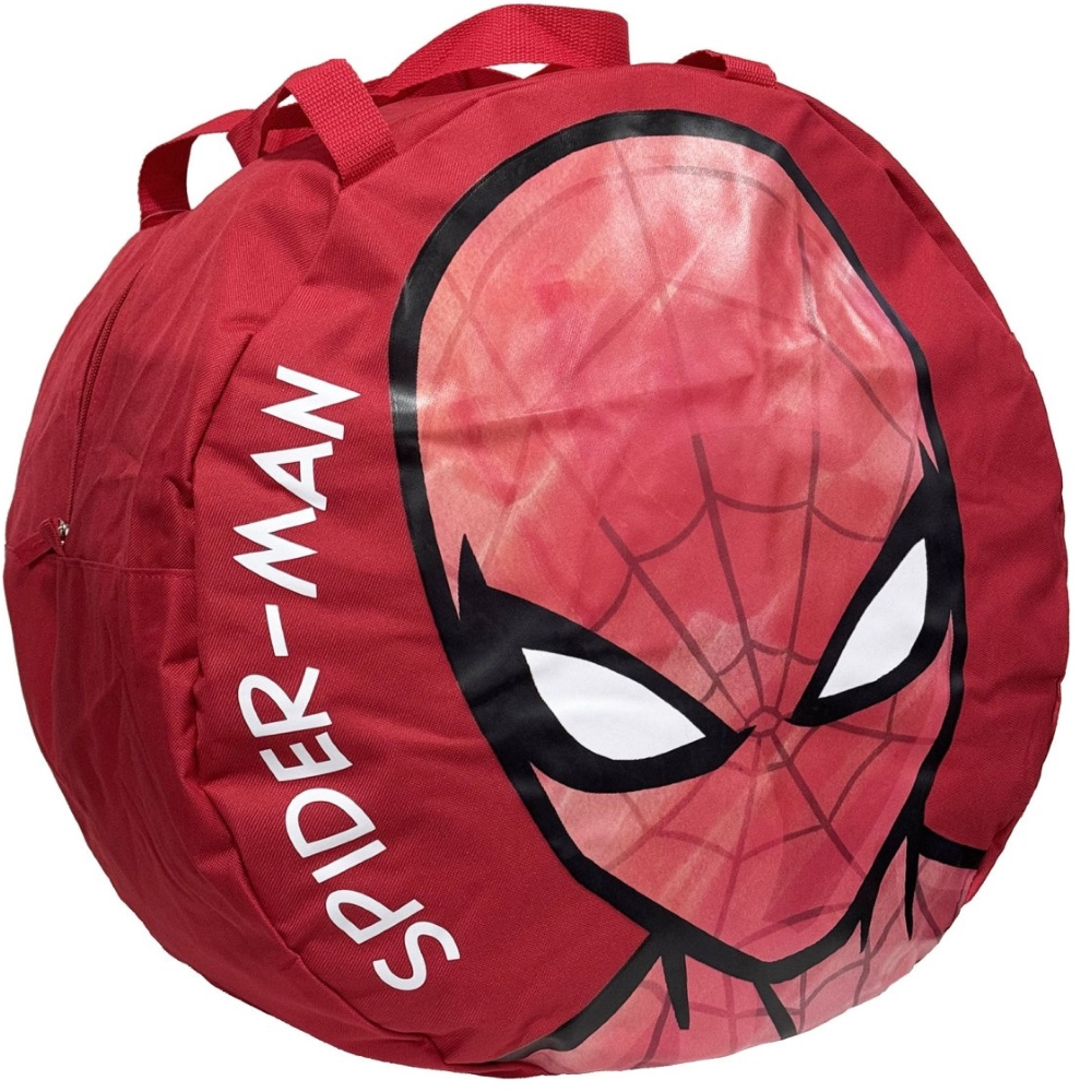 BORSA PORTAGIOCHI SPIDERMAN MARVEL ROTONDA CON MANICI E CHIUSURA A ZIP 50X32 CM - M08938MC