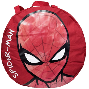 BORSA PORTAGIOCHI SPIDERMAN MARVEL ROTONDA CON MANICI E CHIUSURA A ZIP 50X32 CM - M08938MC