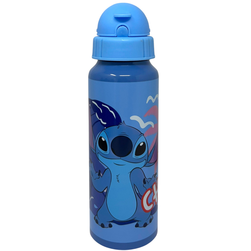 BORRACCIA IN ALLUMINIO CON CANNUCCIA STITCH DISNEY BOTTIGLIA PER BAMBINI 550 ML - D09507MC/C