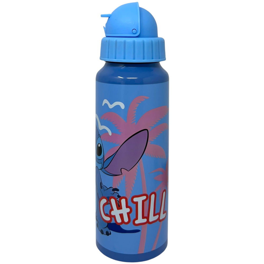 BORRACCIA IN ALLUMINIO CON CANNUCCIA STITCH DISNEY BOTTIGLIA PER BAMBINI 550 ML - D09507MC/C