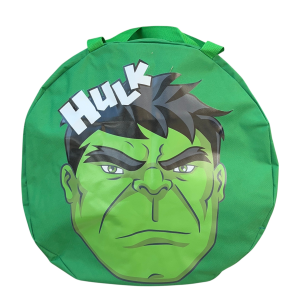 BORSA PORTAGIOCHI HULK AVENGERS MARVEL ROTONDA CON MANICI E CHIUSURA A ZIP 50X32 CM - M08944MC