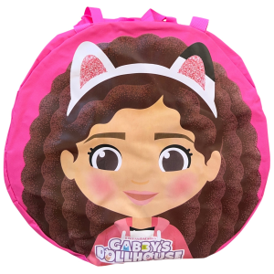BORSA PORTAGIOCHI GABBY'S DOLLHOUSE ROTONDA CON MANICI E CHIUSURA A ZIP 50X32 CM - O08956MC
