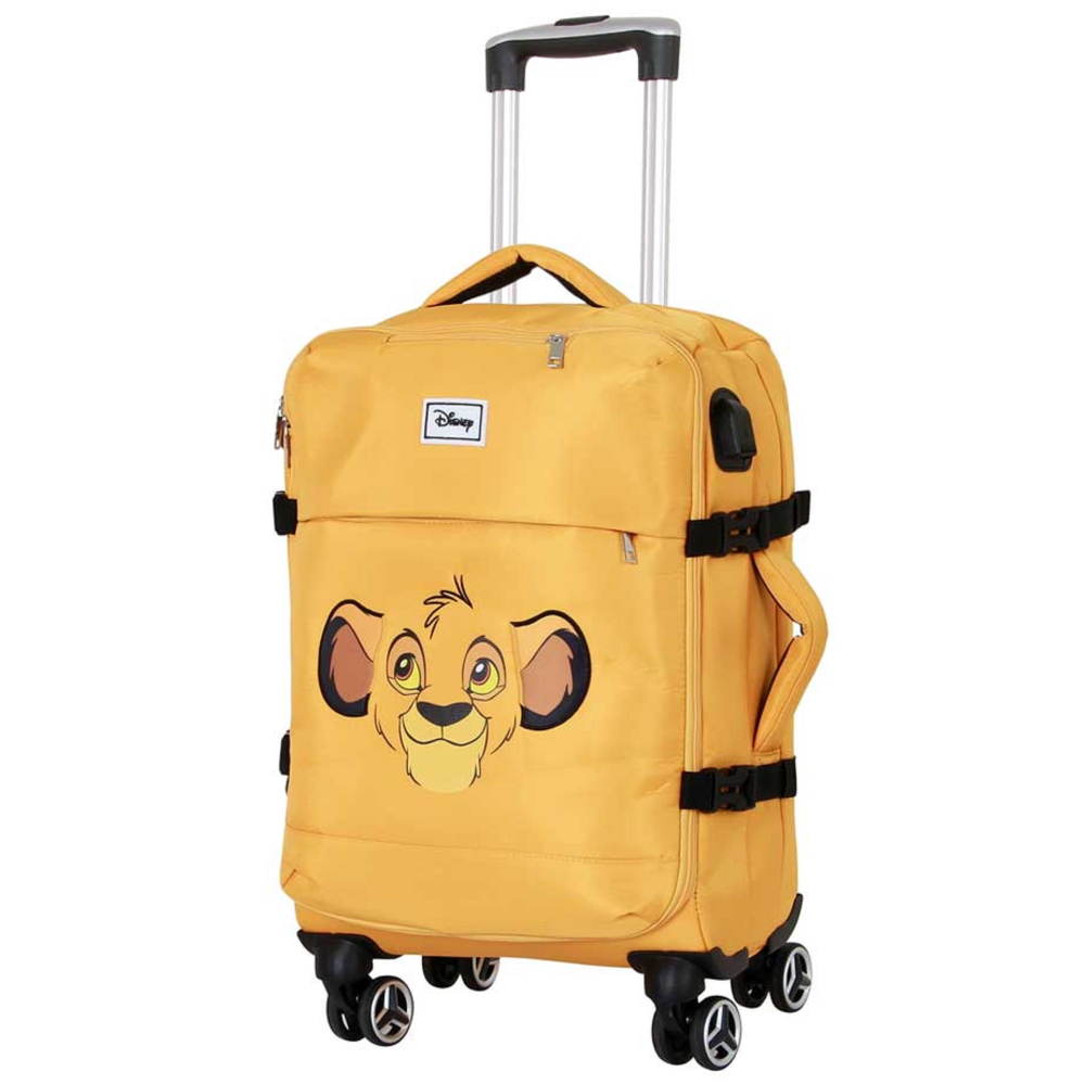 TROLLEY DA VIAGGIO SIMBA IL RE LEONE DISNEY 55 CM VALIGIA MORBIDA IN TESSUTO CON MANICO TELESCOPICO A SCOMPARSA - 06242