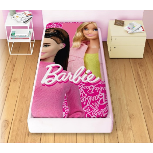 TRAPUNTINO DOUBLEFACE BARBIE COPERTA COPRILETTO TRAPUNTATO 100 GSM LETTO SINGOLO 170X250 CM - BAR1767